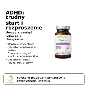 ADHD i „chaos w głowie”: wsparcie koncentracji w dzień + wyciszenie w nocy (BrainFuel + CortiDay + CortiNight)