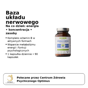 witamina b complex+ biowen (b50 max) – 90 kapsułek